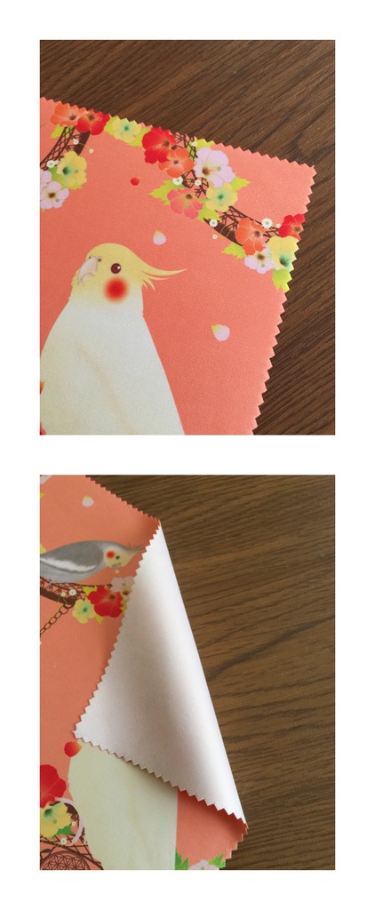 オカメインコ マイクロファイバークロス/めがねふき
