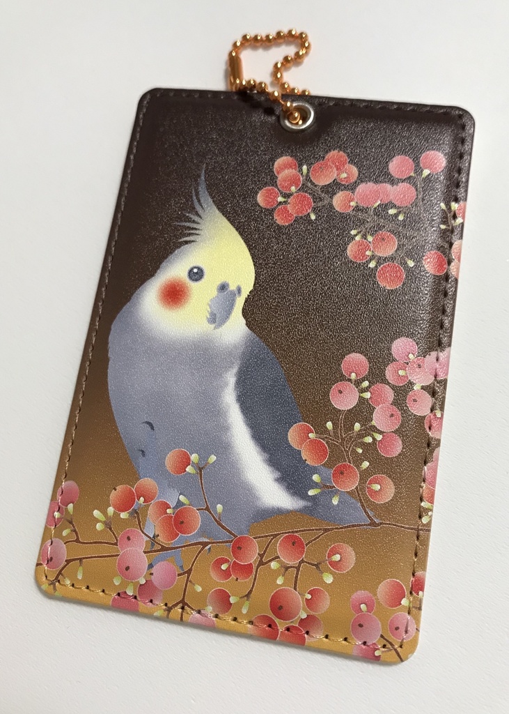 オカメインコ ICカードケース<秋南天>