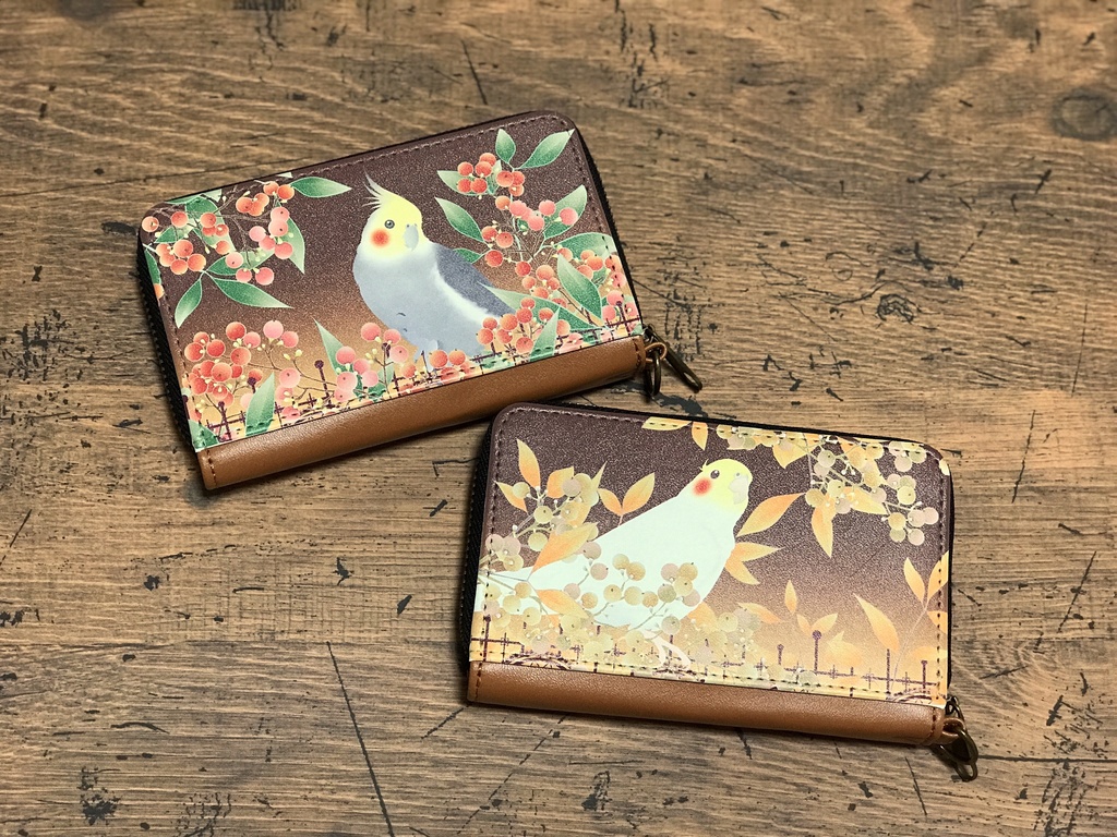 オカメインコ コインパスケース<秋南天>