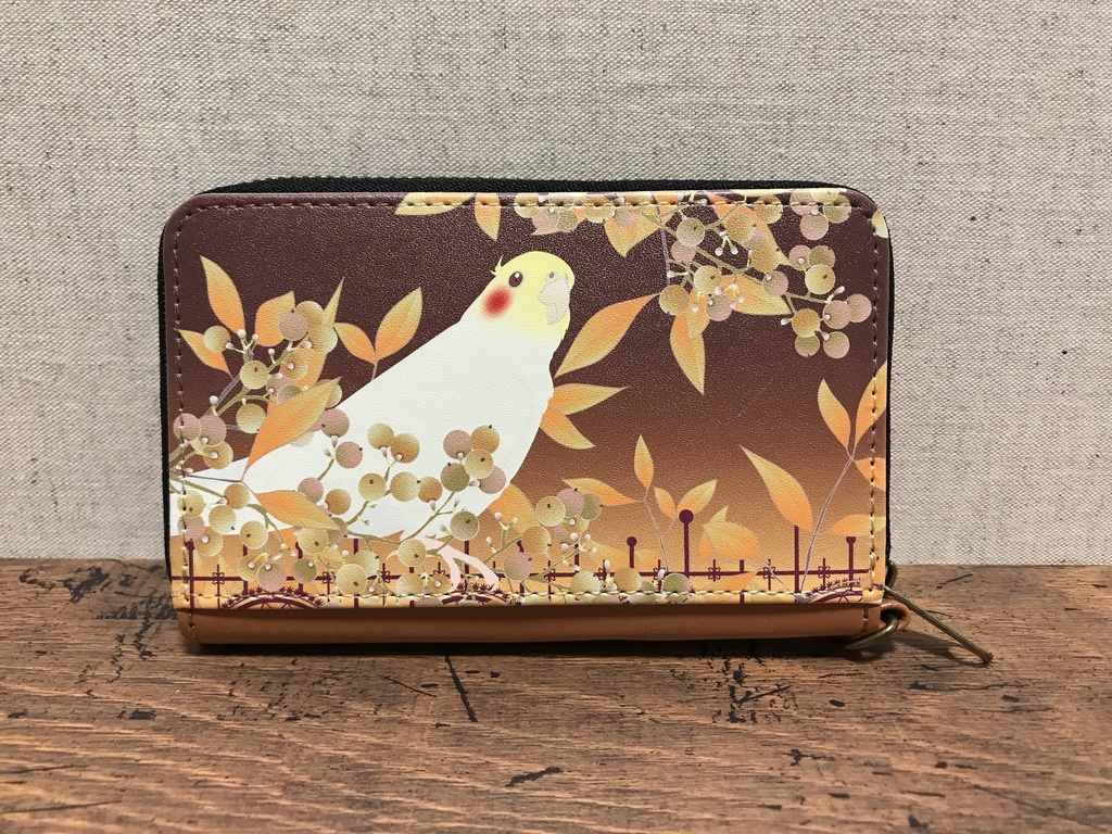 オカメインコ コインパスケース<秋南天>