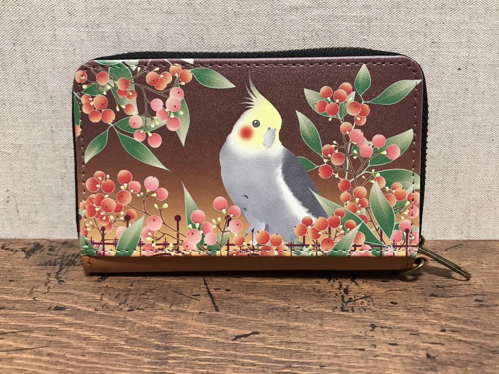 オカメインコ コインパスケース<秋南天>