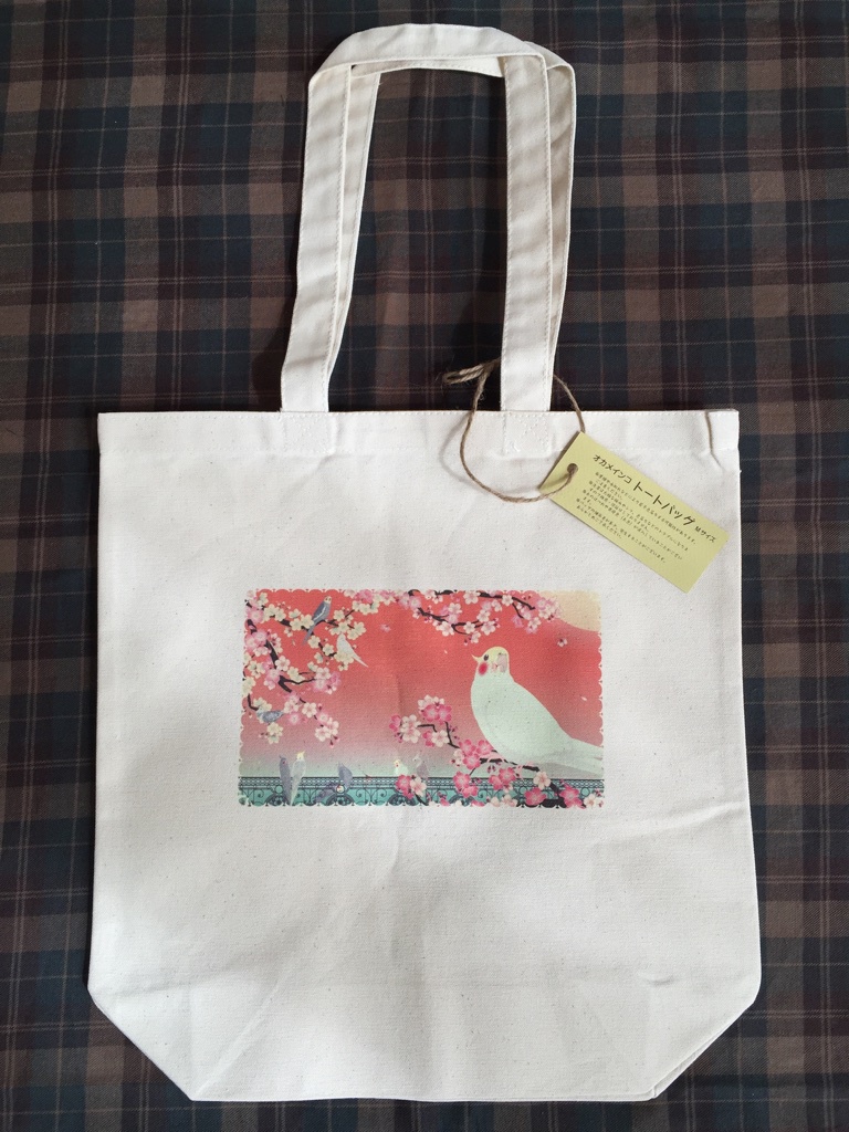 オカメインコ トートバッグ(Mサイズ)