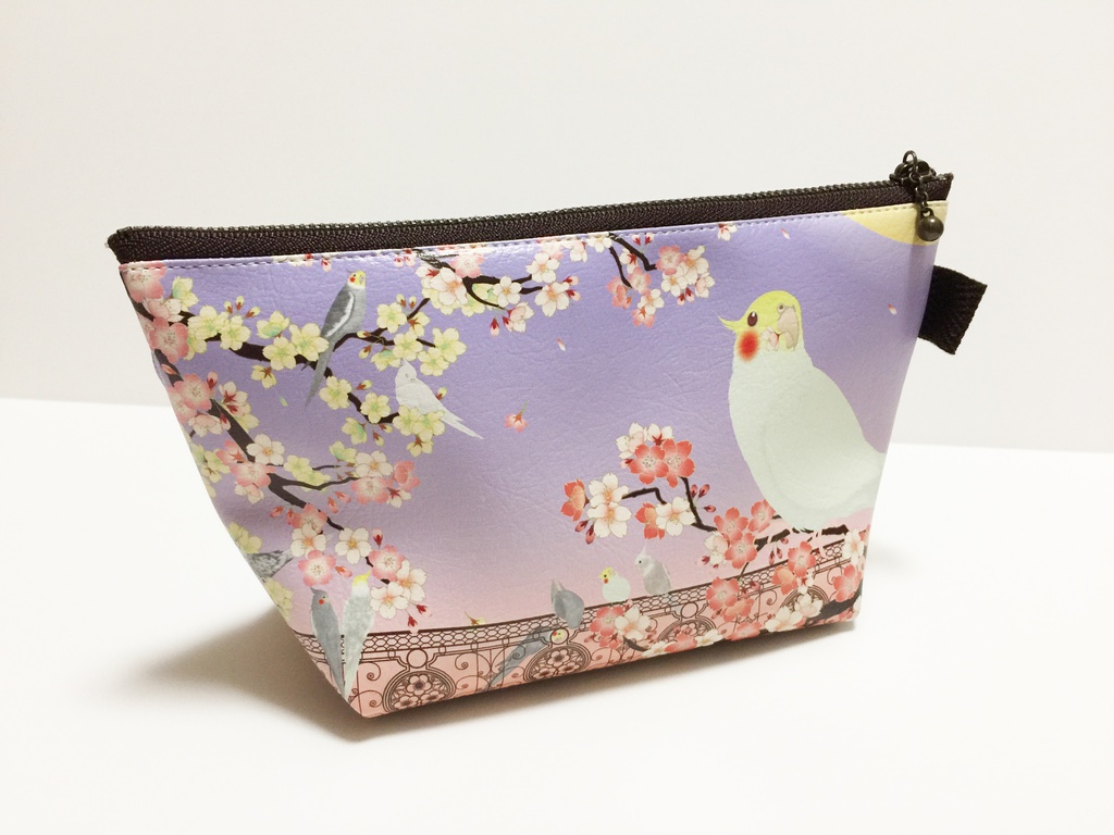 【新作】オカメインコ 三角ポーチ