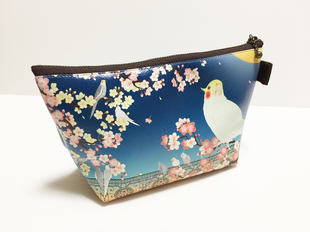 【新作】オカメインコ 三角ポーチ