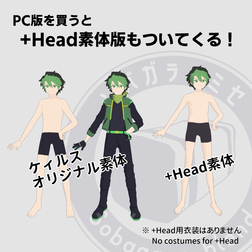 【Quest & PC】VRChat想定男性アバター「ケィルス」