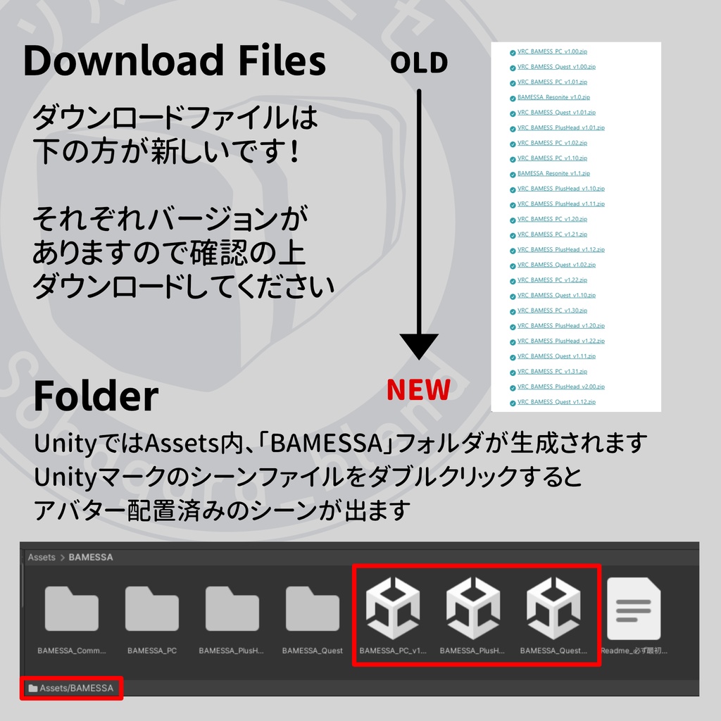 オリジナル3Dモデル「バメッサ」VRChat想定