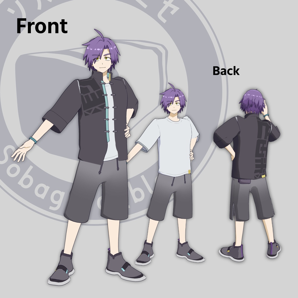 オリジナル3Dモデル「バメッサ」VRChat想定