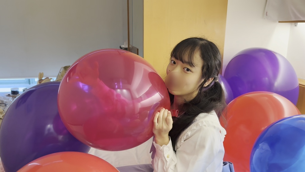 【B2P】魔法少女えびちゃんのチャレンジ！風船ふくらませて限界POP！