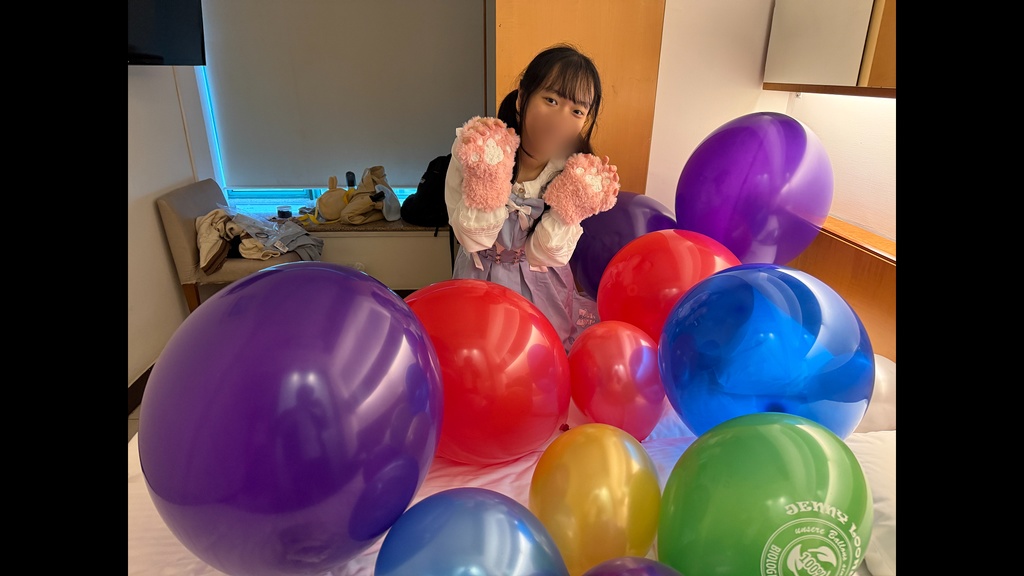 魔法少女の風船チャレンジ♪ ~えびちゃんのPOPタイム with 猫爪グローブ~