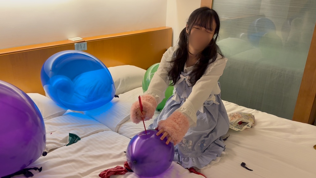 魔法少女の風船チャレンジ♪ ~えびちゃんのPOPタイム with 猫爪グローブ~