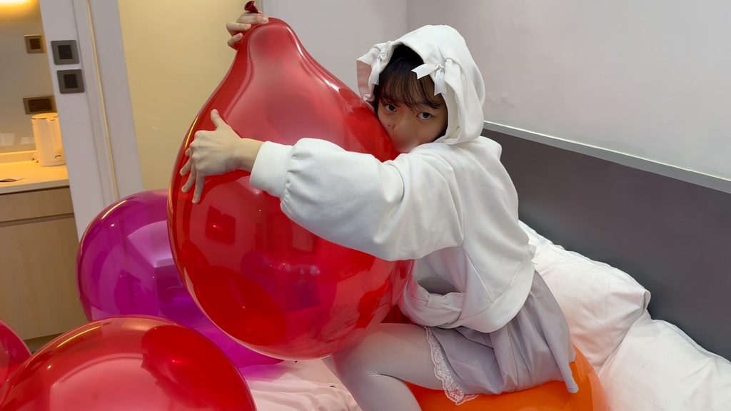 【B2P】えびちゃんの赤い大風船ふーふー限界チャレンジ♡