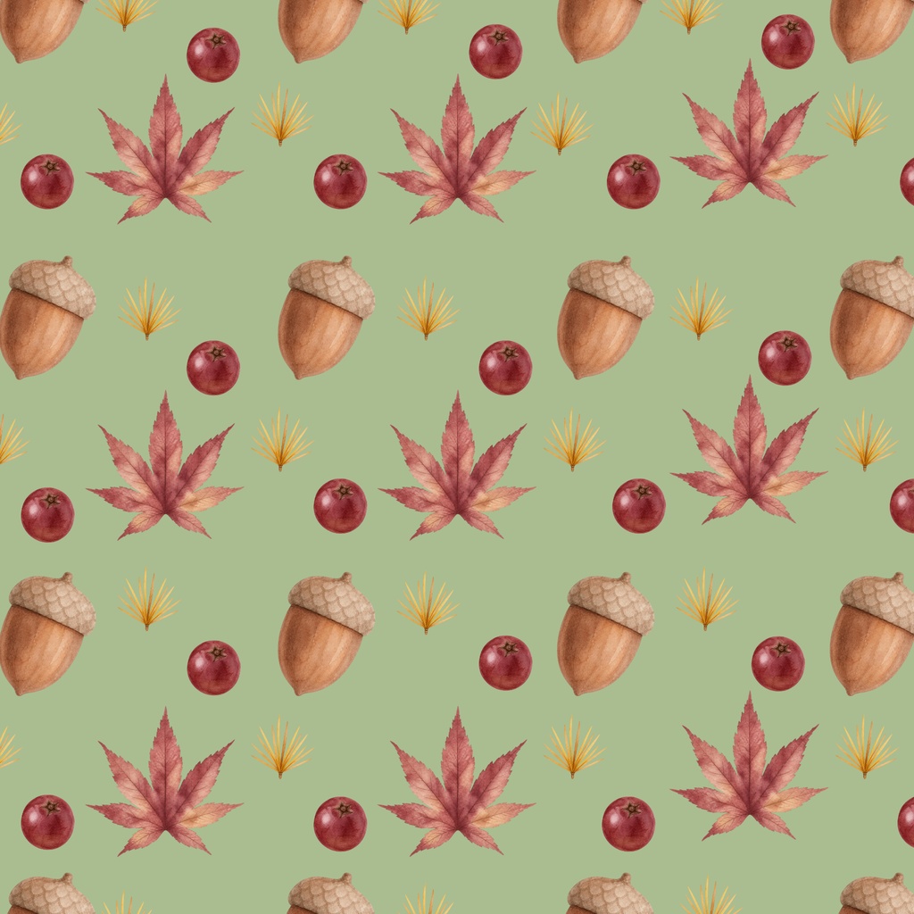晩秋 / 大人可愛いくすみカラー素材 / Late Autumn / Chic and muted color design assets