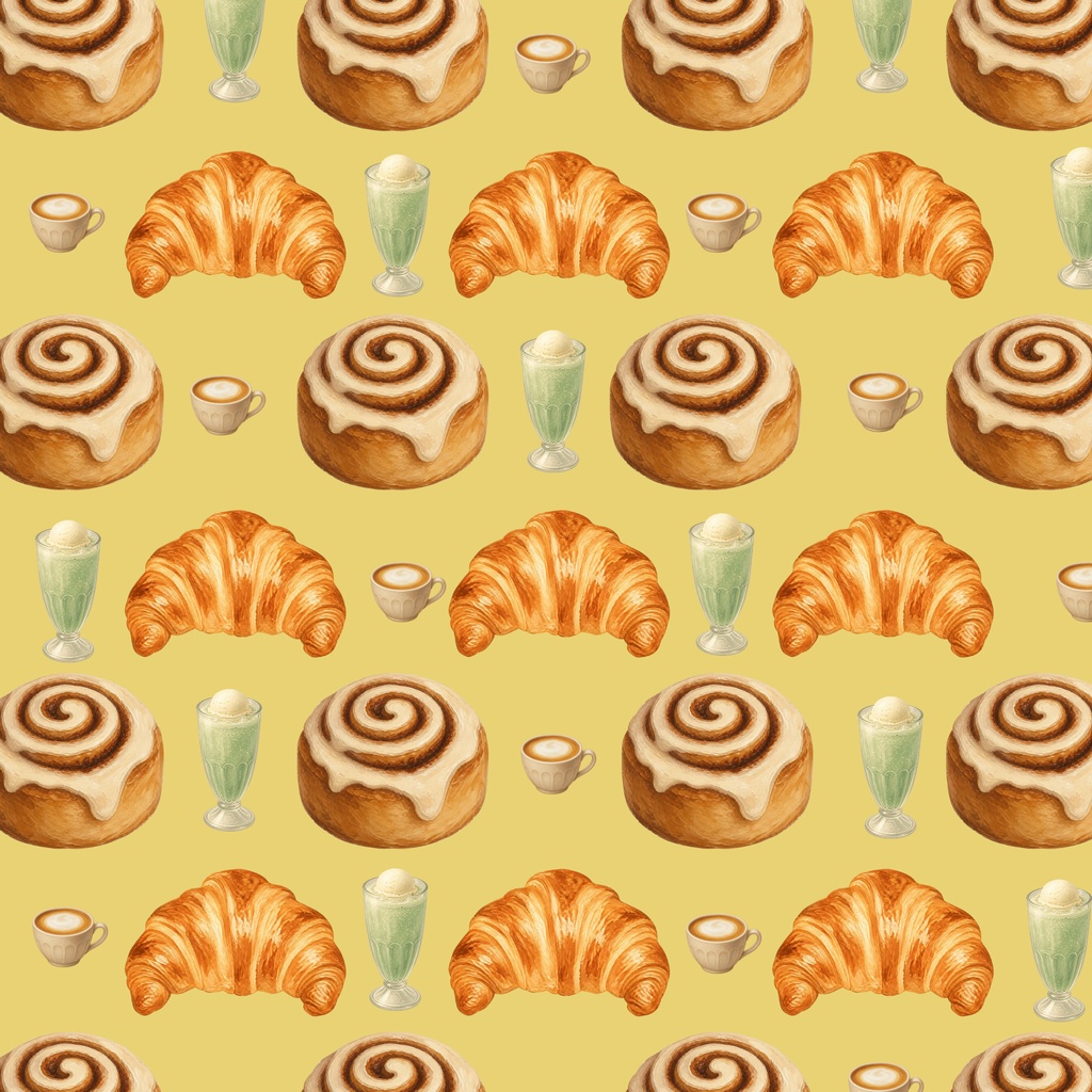 カフェ / 大人可愛いくすみカラー素材 / Cafe / Chic and muted color design assets