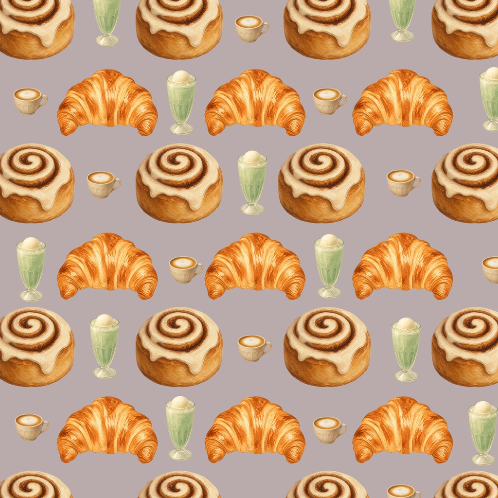 カフェ / 大人可愛いくすみカラー素材 / Cafe / Chic and muted color design assets