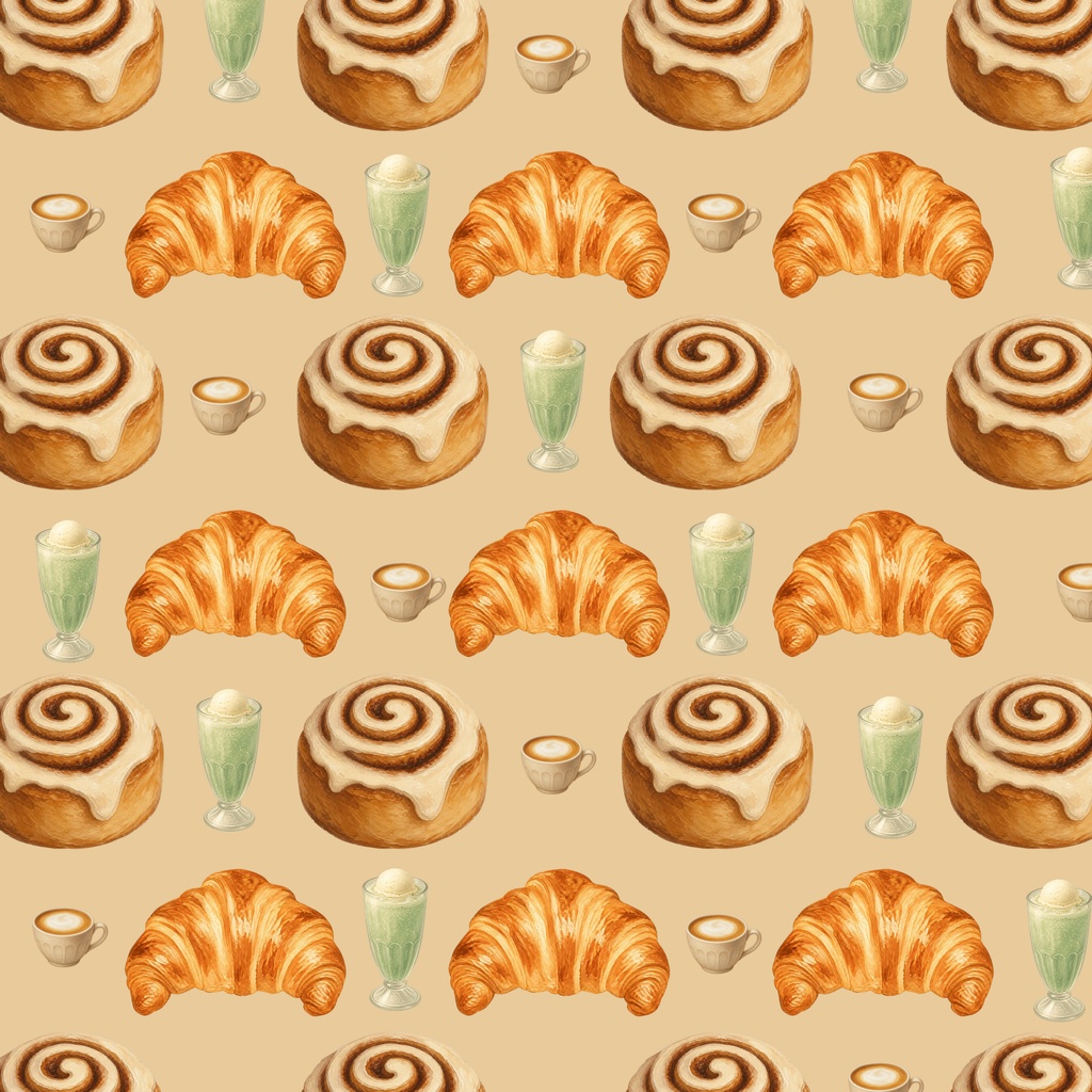 カフェ / 大人可愛いくすみカラー素材 / Cafe / Chic and muted color design assets