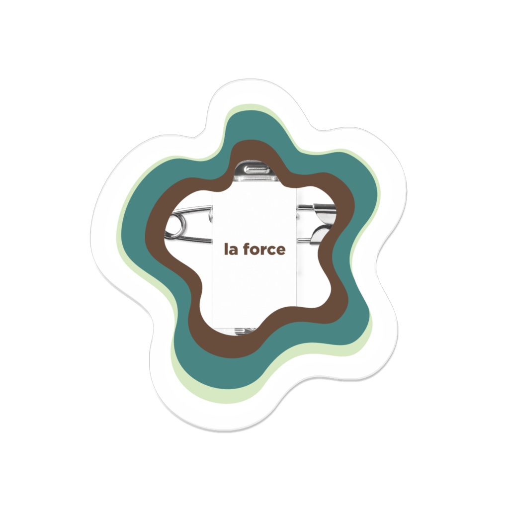la force acrylic badge