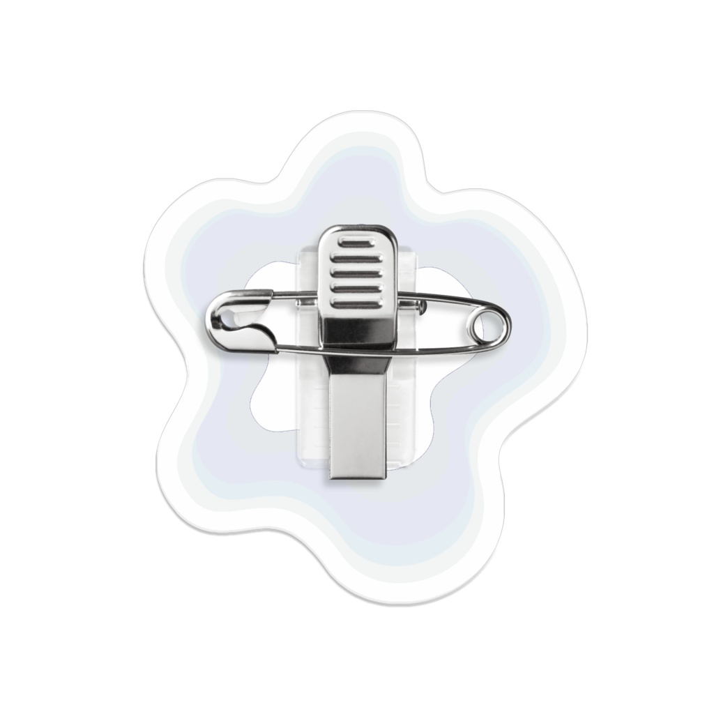 la force blue acrylic badge