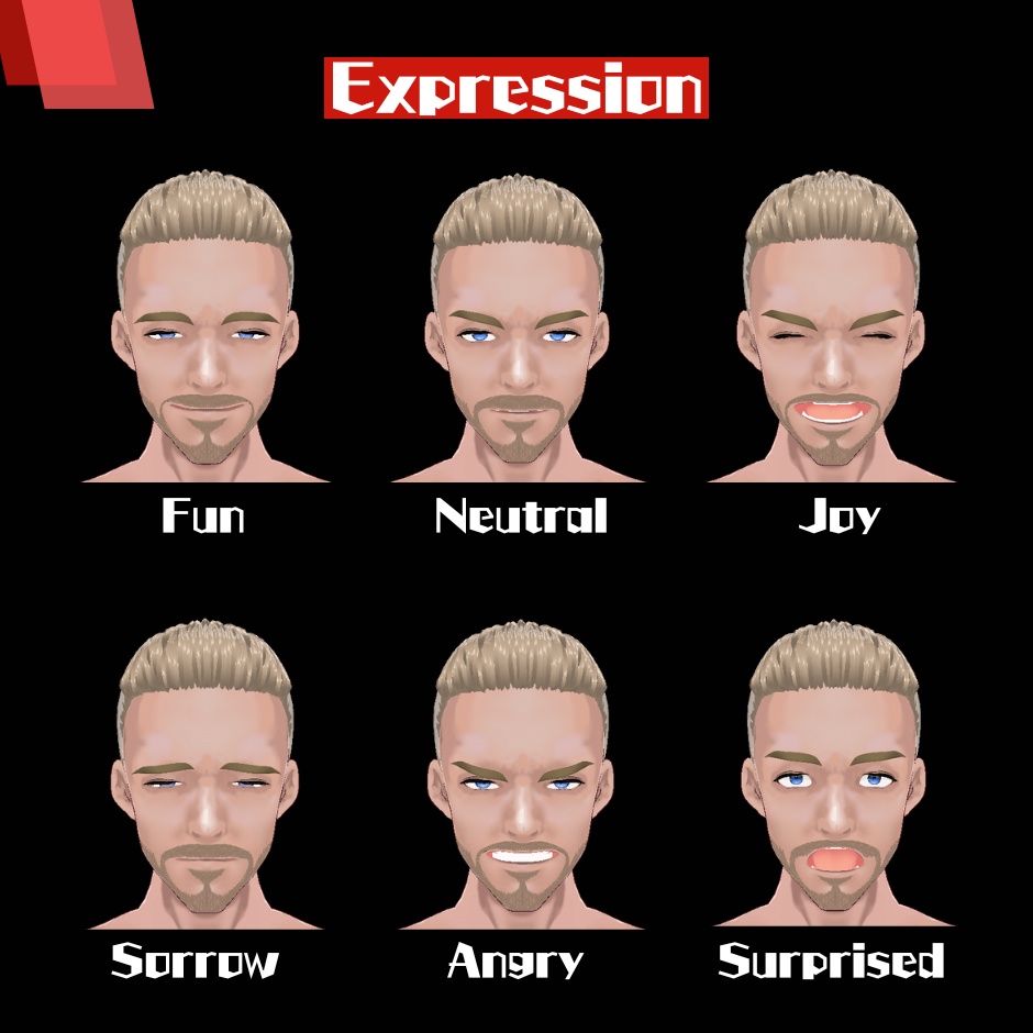 【3D Avatar】男性3Dアバター「レスラー」【VRM, VRoidデータ同梱】