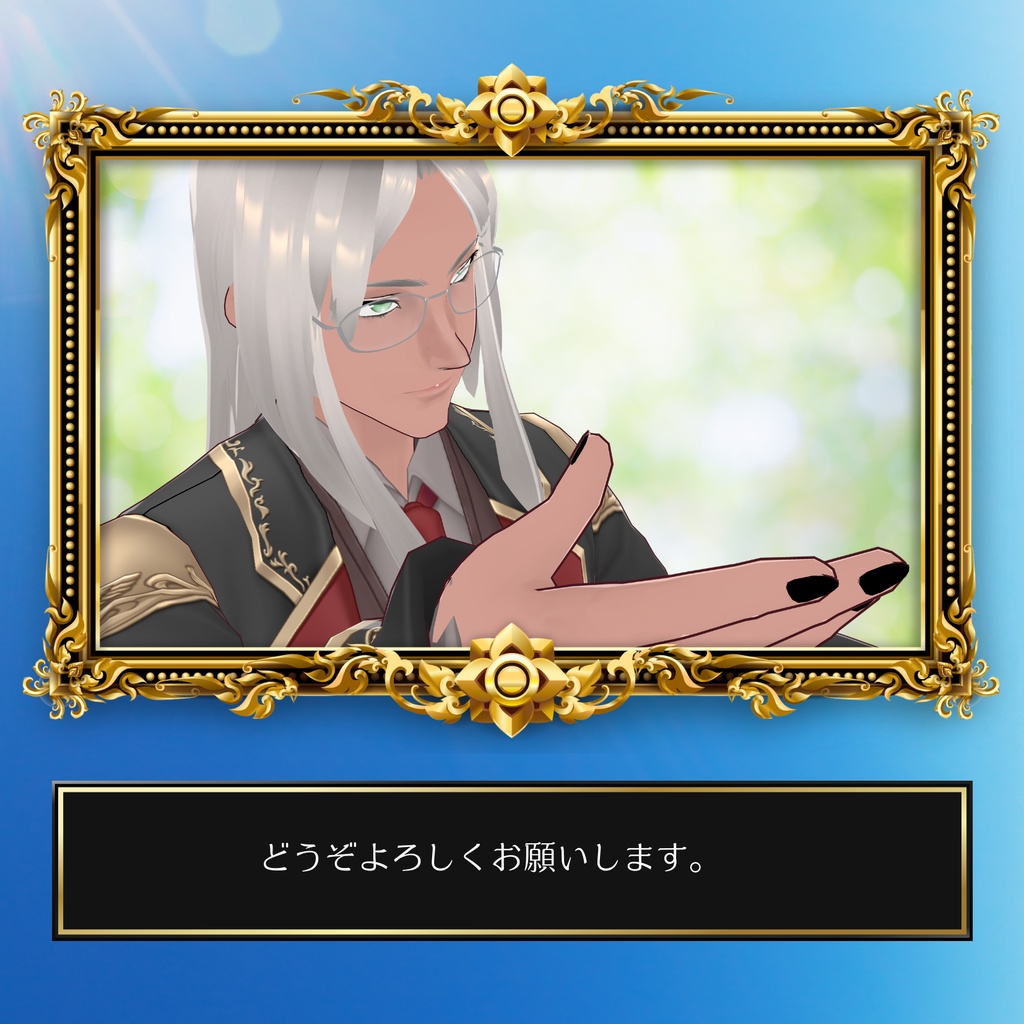 【3D Avatar】Strategist Hutchinson【VRM, VRoidデータ同梱】