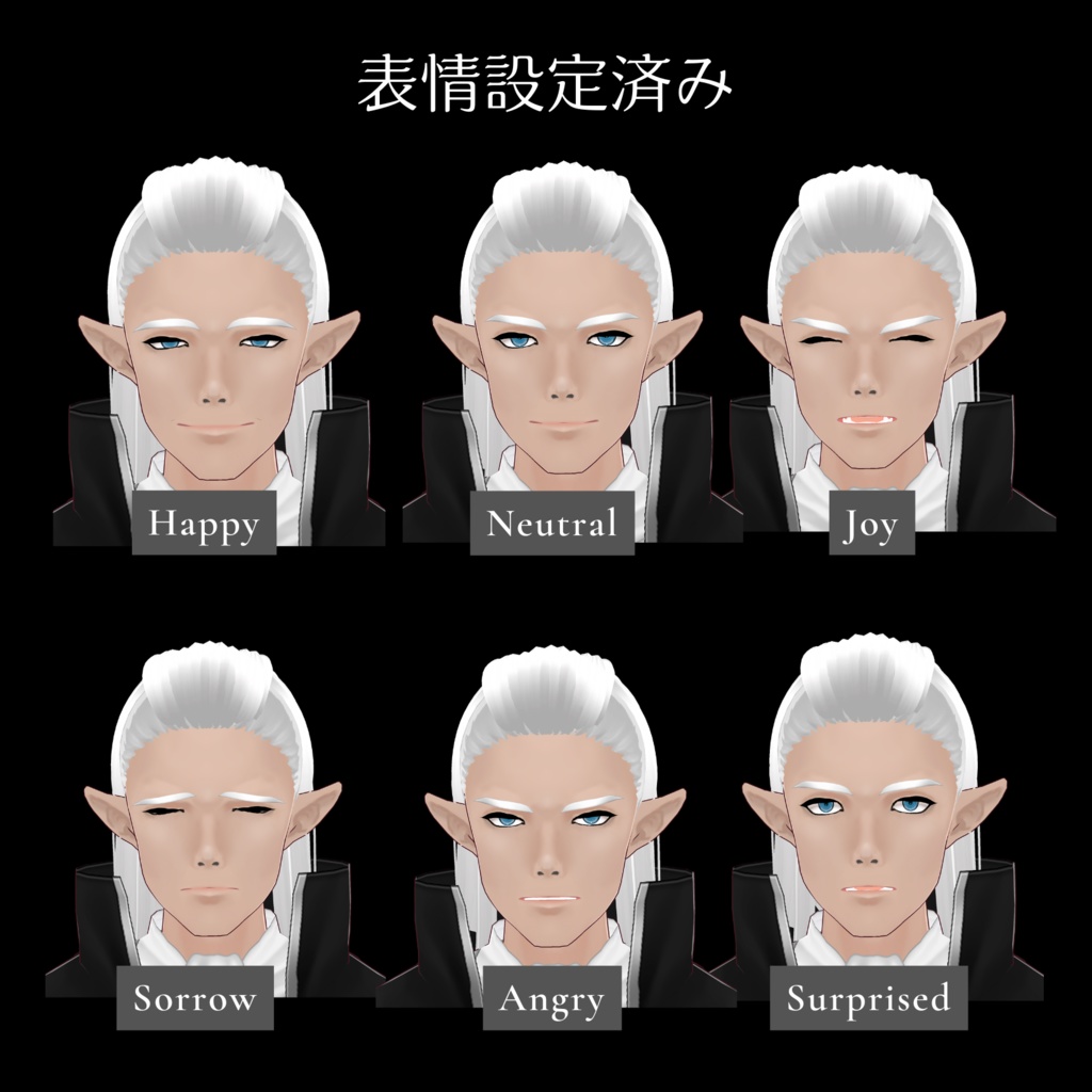 【3D Avatar】Zehn【VRM, VRoidデータ同梱】