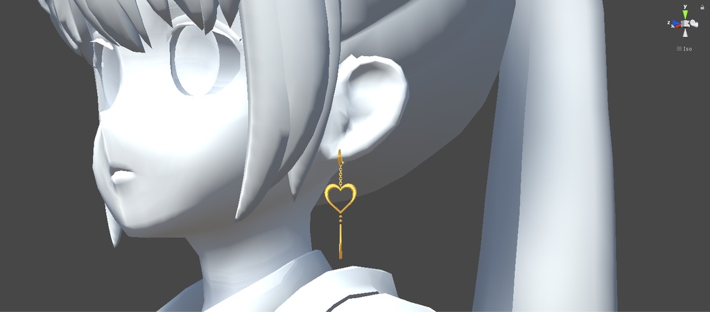 Heart Drop Earring