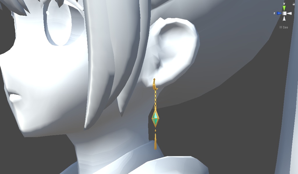 Rhombus Chain Drop Earring