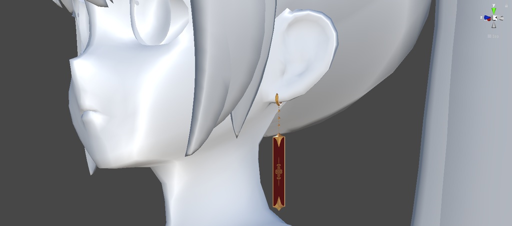 Cloth Piece Drop Earring