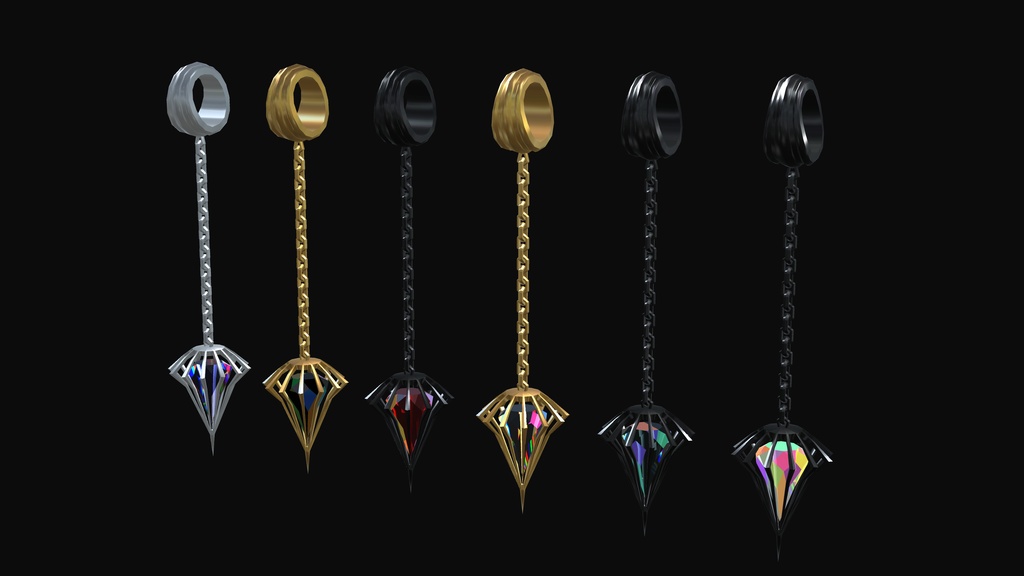 Gem Drop Earring
