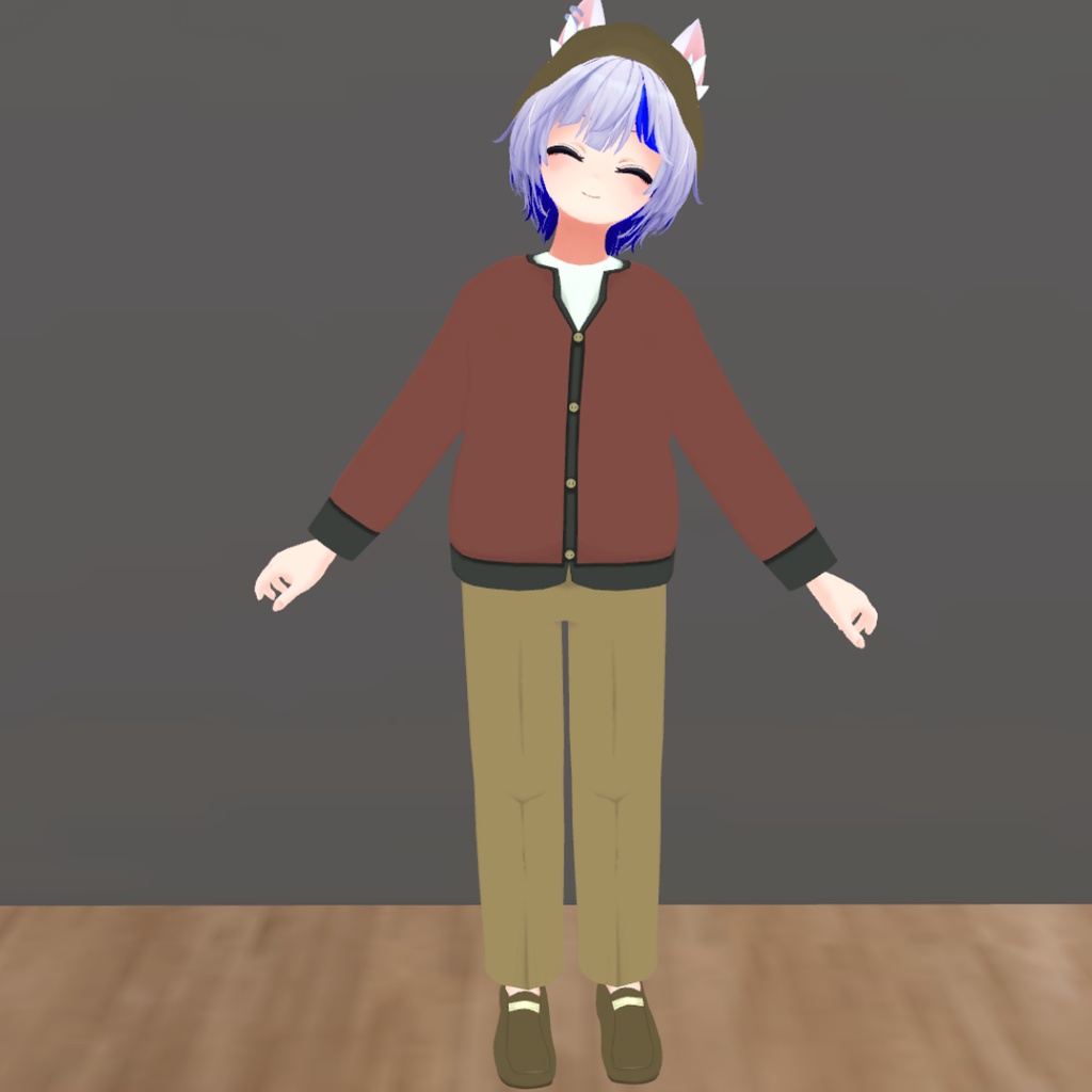 【ハオラン想定】秋冬おでかけコーデセット衣装【キャップ付き】