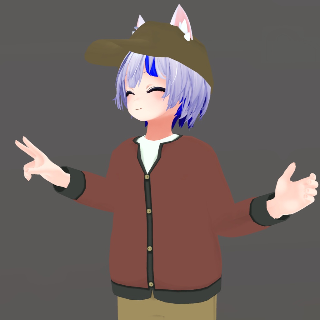 【ハオラン想定】秋冬おでかけコーデセット衣装【キャップ付き】