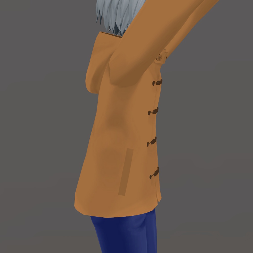 【ハオラン想定】ダッフルコート&ジーンズコーデセット衣装【キャメル|グレー|紺|黒】