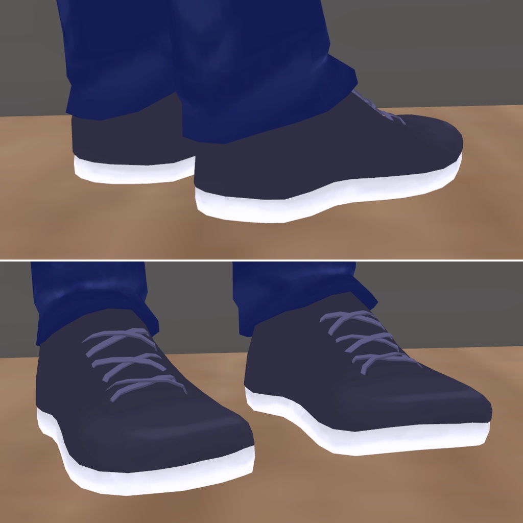 【ハオラン想定】ダッフルコート&ジーンズコーデセット衣装【キャメル|グレー|紺|黒】