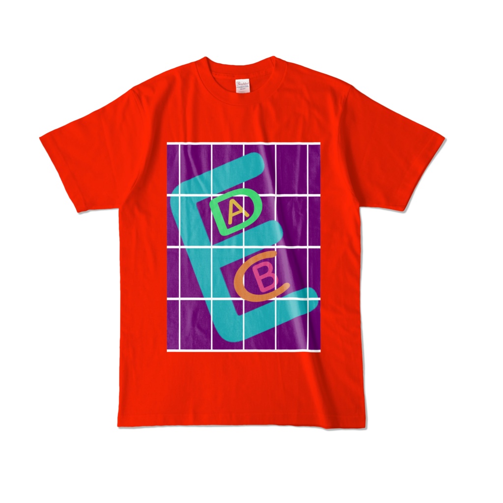 カラーTシャツ - L - レッド～アルファベット