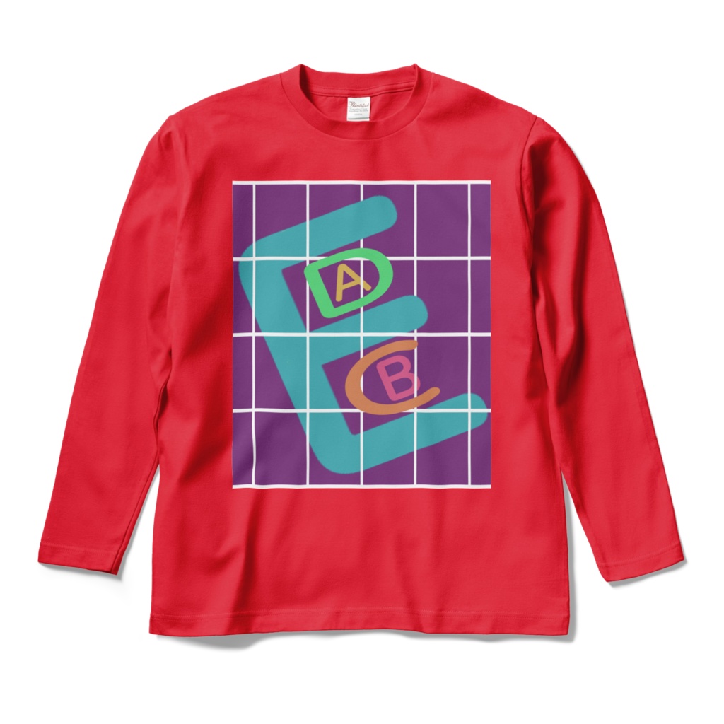 ロングスリーブTシャツ - M - レッド~アルファベット