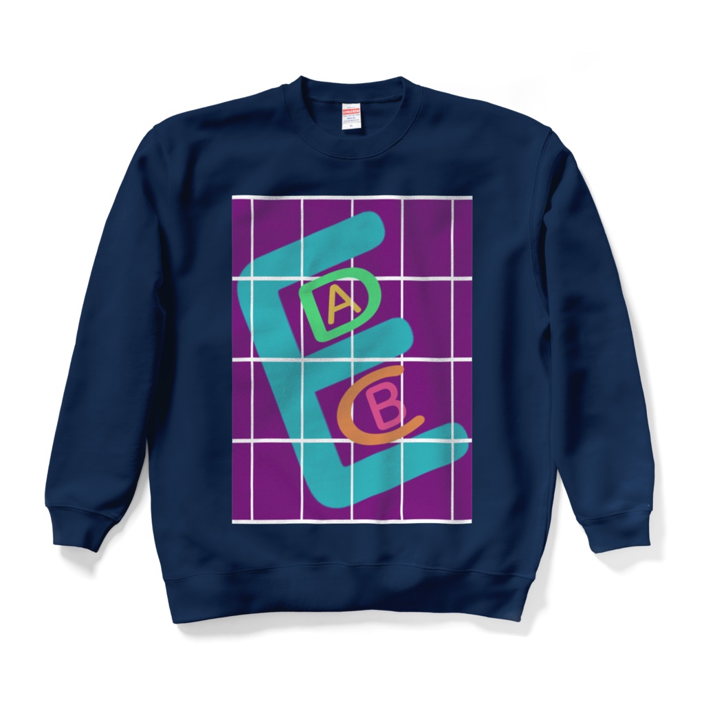 スウェット - XL - ネイビー~アルファベット