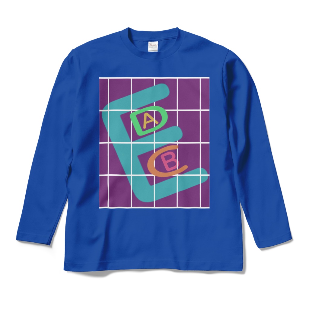 ロングスリーブTシャツ - M - ロイヤルブルー~アルファベット