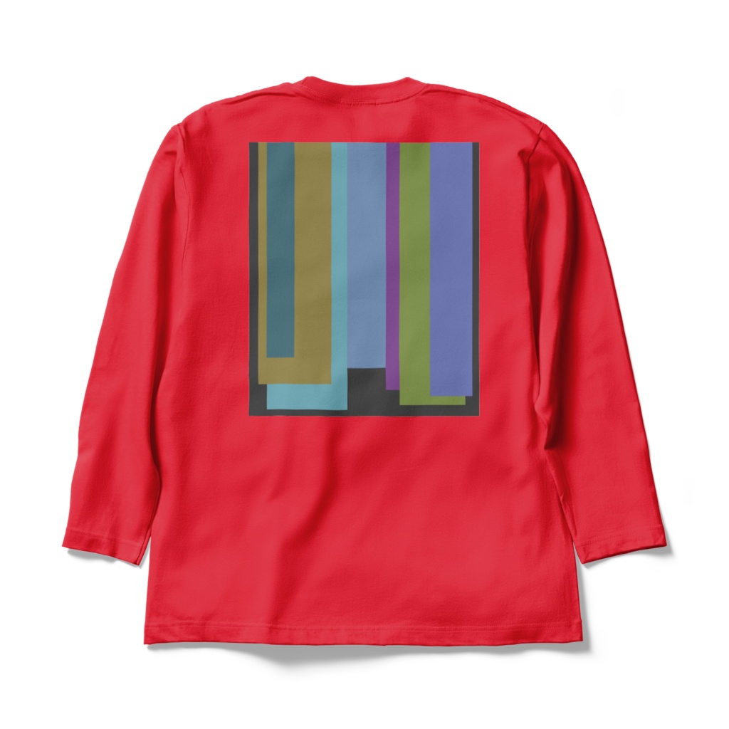 ロングスリーブTシャツ - XL - レッド~ネクタイの重複