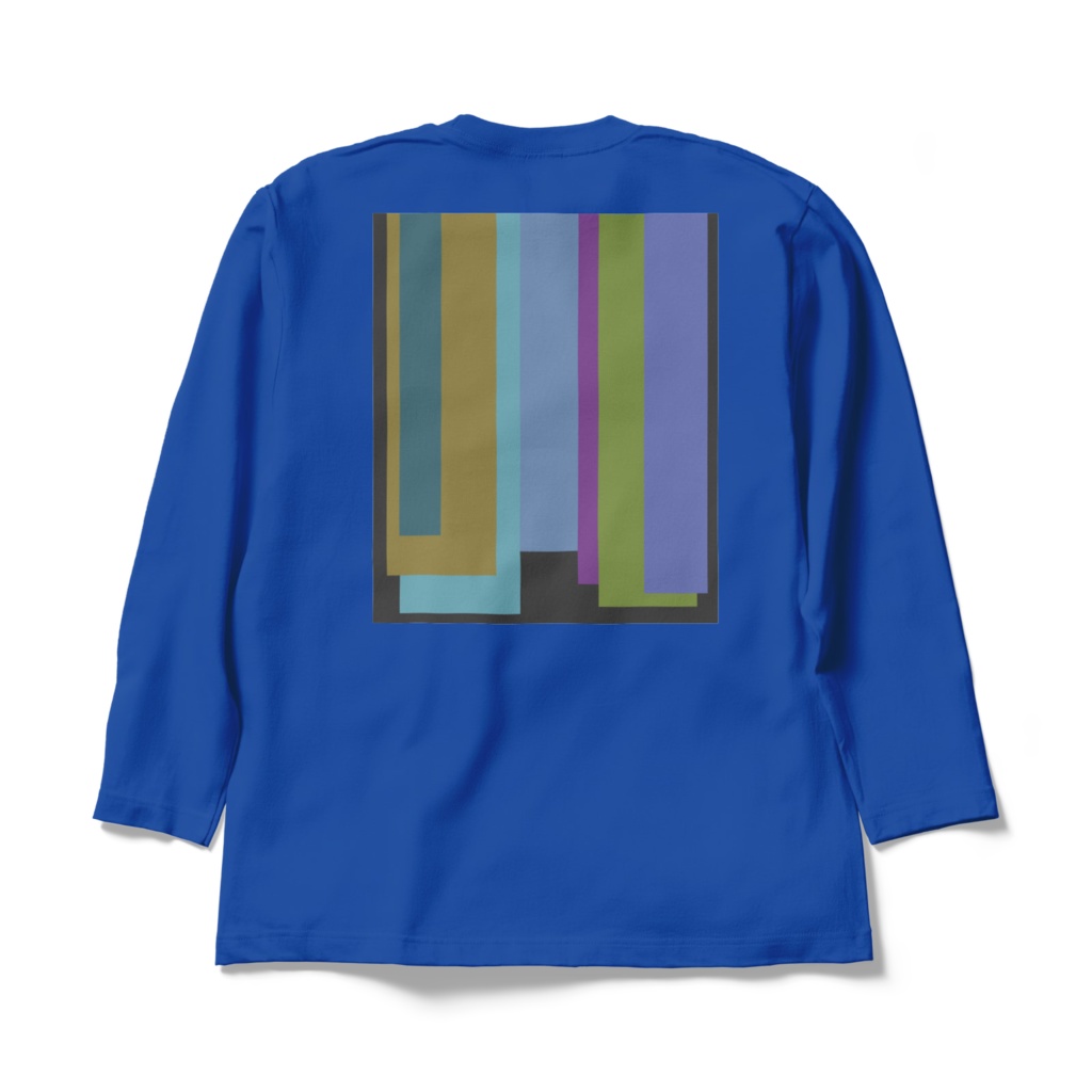 ロングスリーブTシャツ - XL - ロイヤルブルー~ネクタイの重複