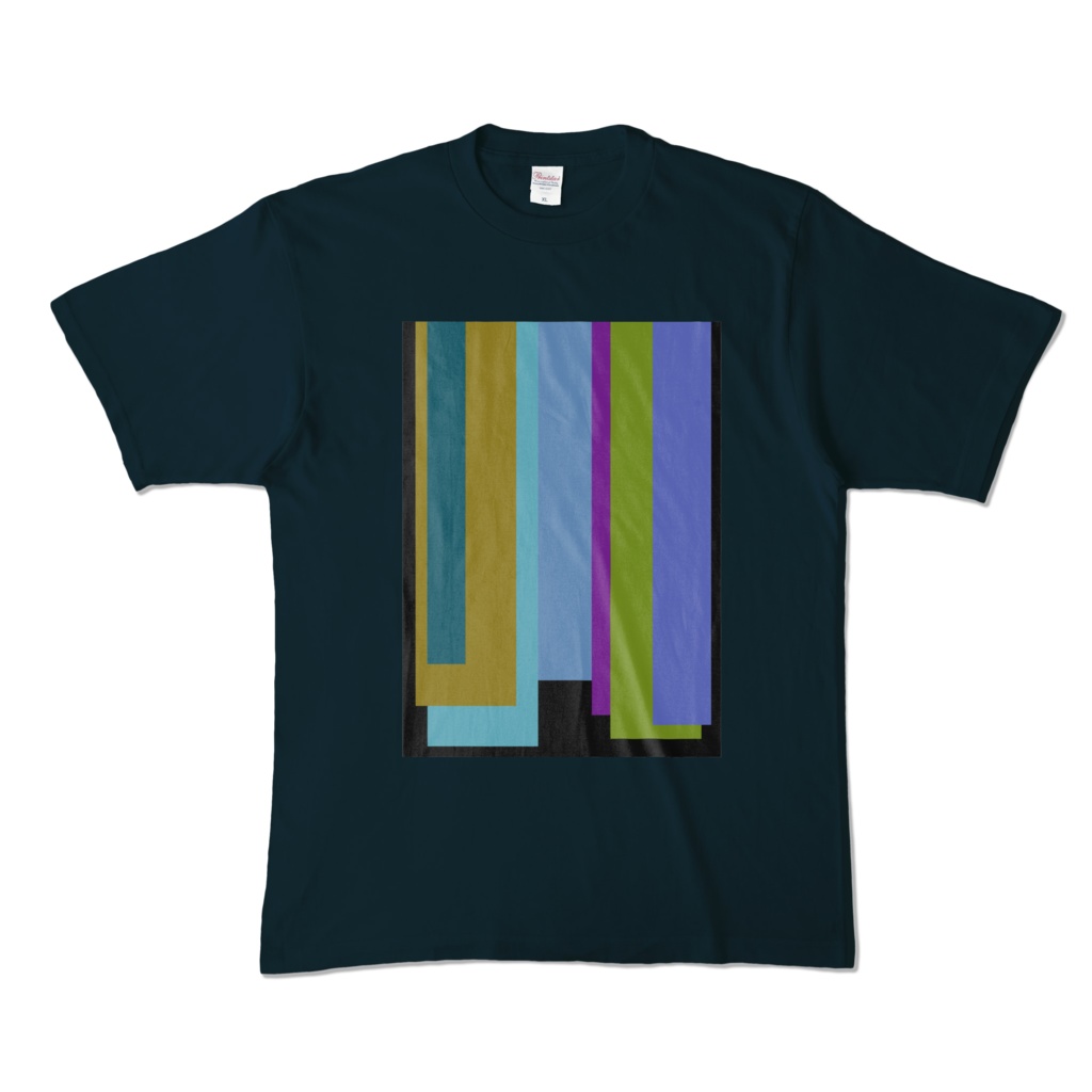 カラーTシャツ - XL - ネイビー～ネクタイの重複