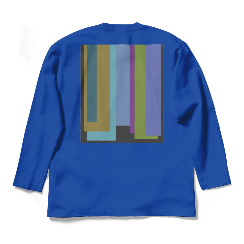 ロングスリーブTシャツ - L - ロイヤルブルー~ネクタイの重複