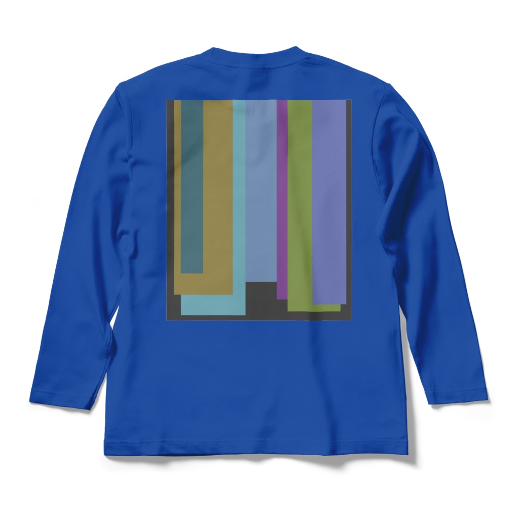 ロングスリーブTシャツ - M - ロイヤルブルー~ネクタイの重複