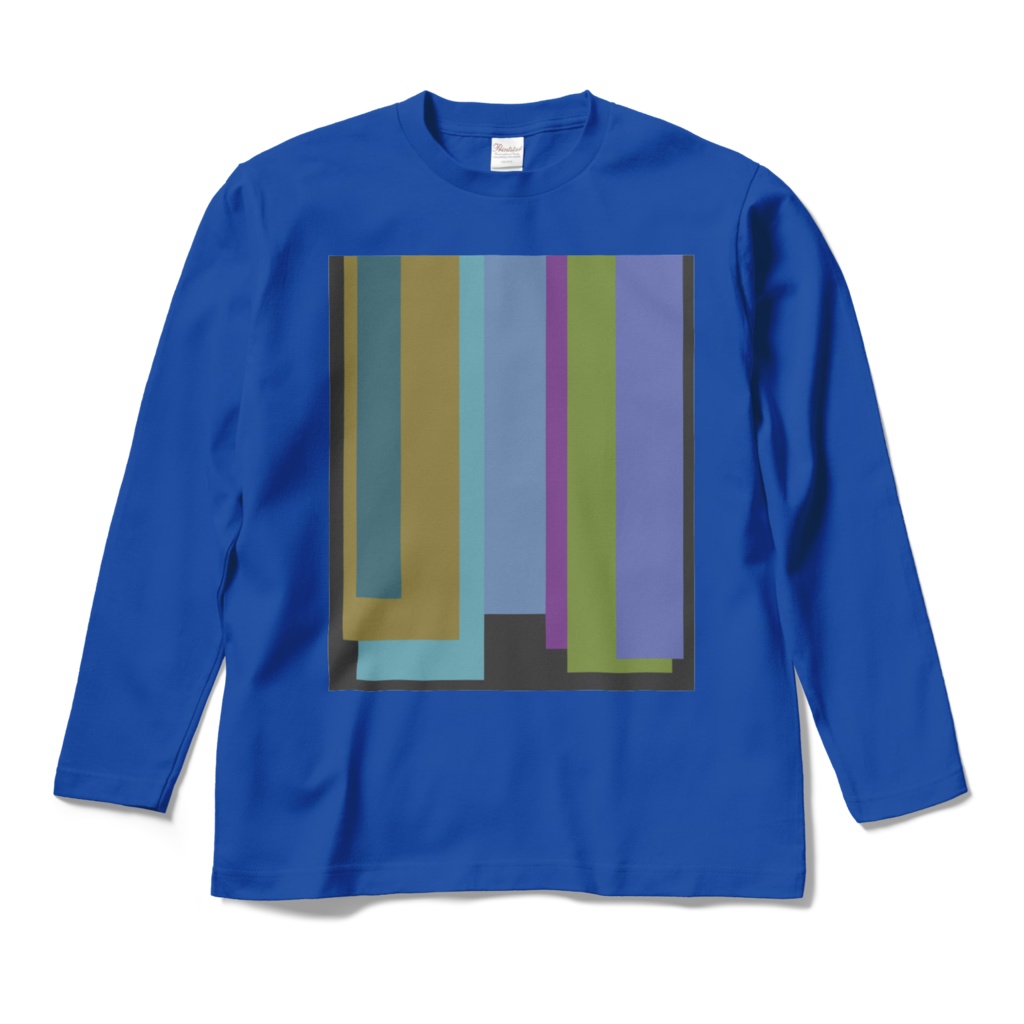 ロングスリーブTシャツ - M - ロイヤルブルー~ネクタイの重複