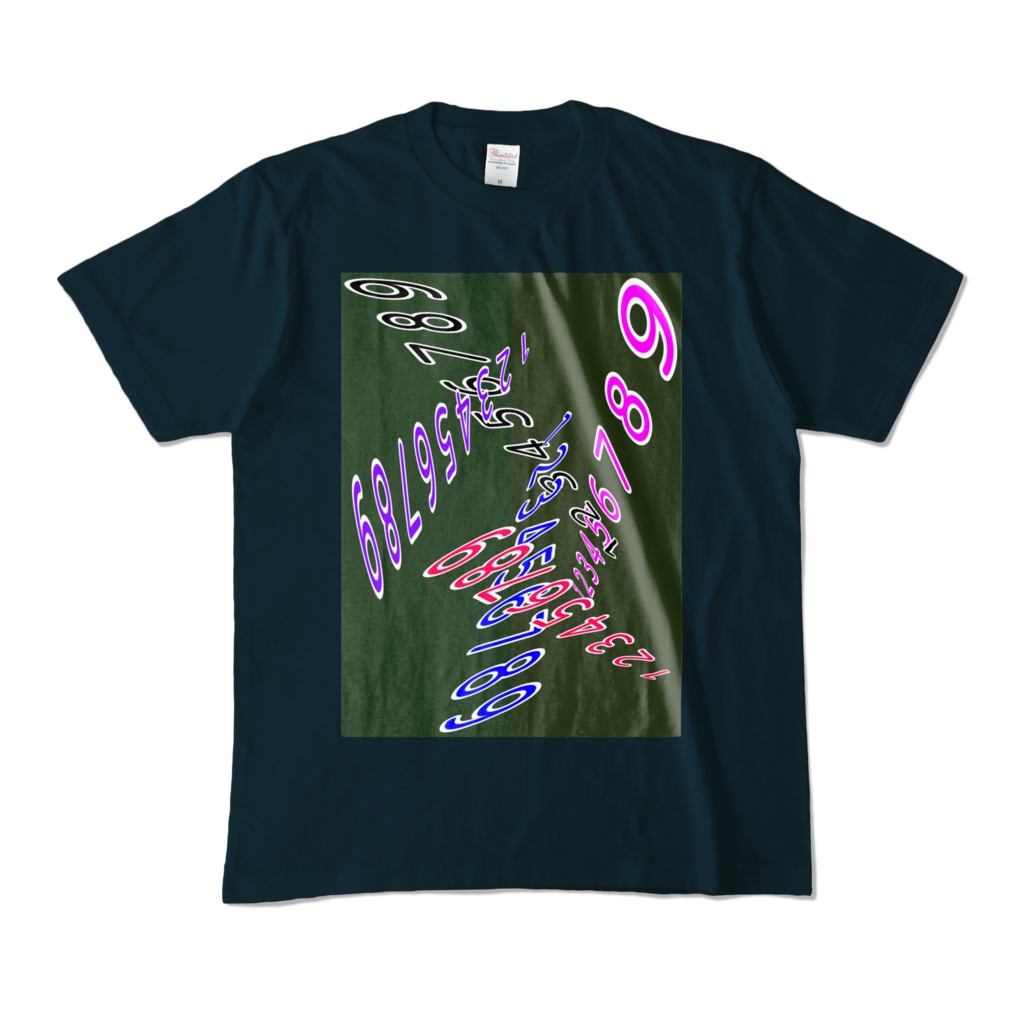 カラーTシャツ - M - ネイビー～並ぶ数字