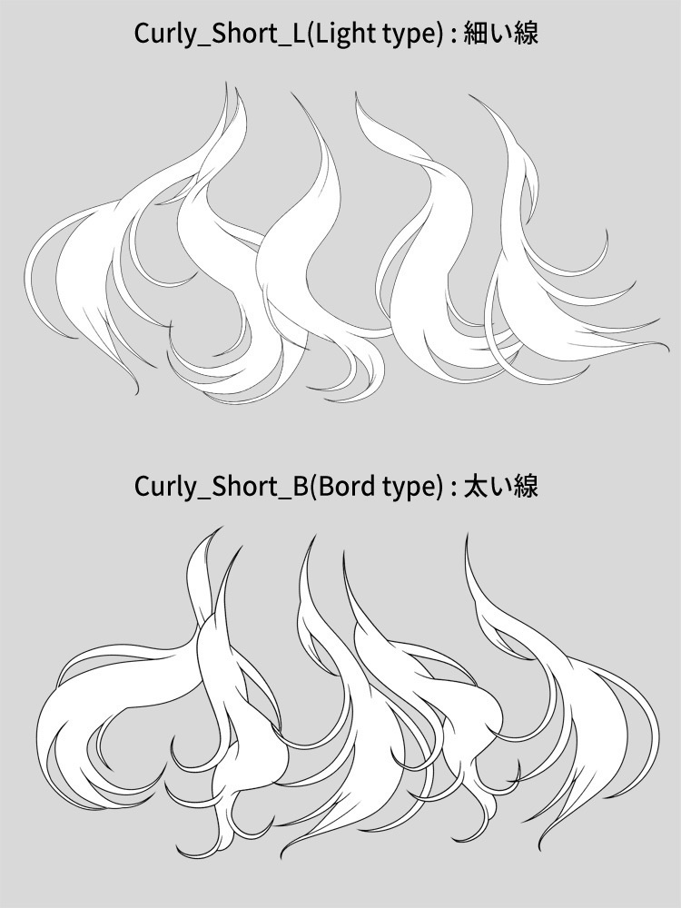 【短】くるくるウェーブ髪の毛ブラシ