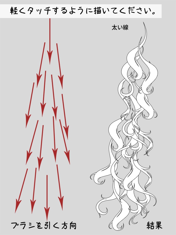 【短】繊細なウェーブ髪の毛ブラシ