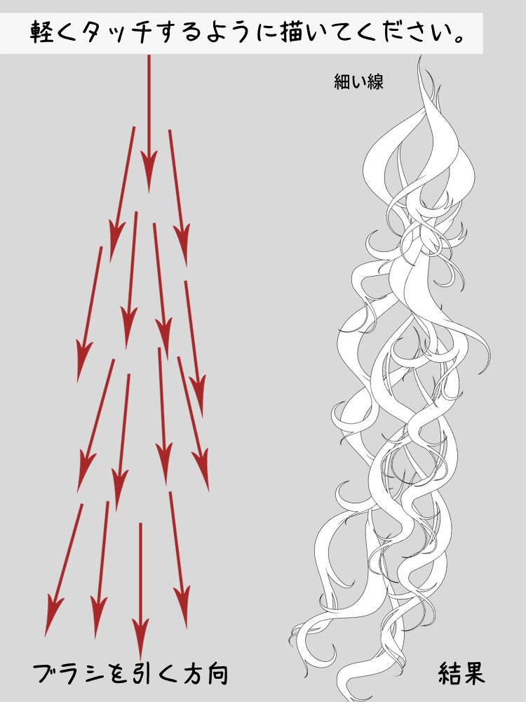 【短】繊細なウェーブ髪の毛ブラシ