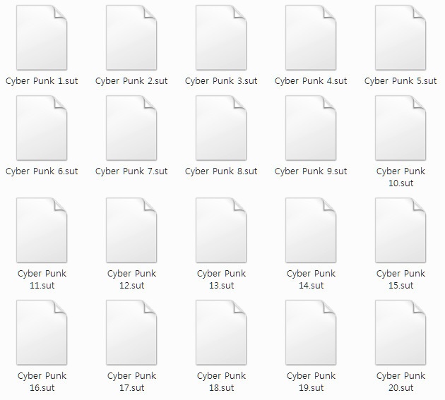 【40種セット】サイバーパンクブラシ+PNG