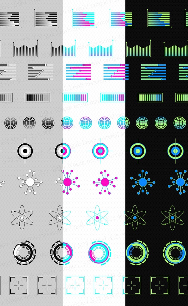 【40種セット】サイバーパンクブラシ+PNG