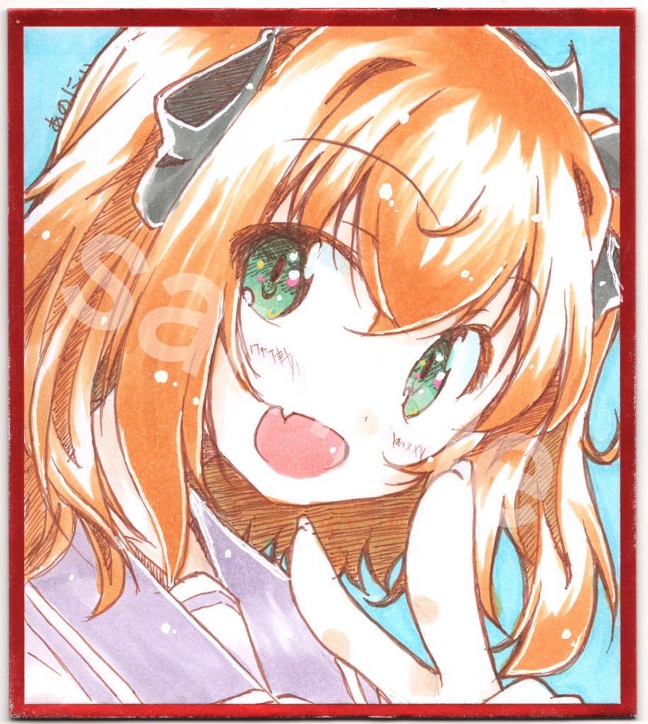 直筆色紙　水無月遥　※色紙の複数種類同時購入はご遠慮ください