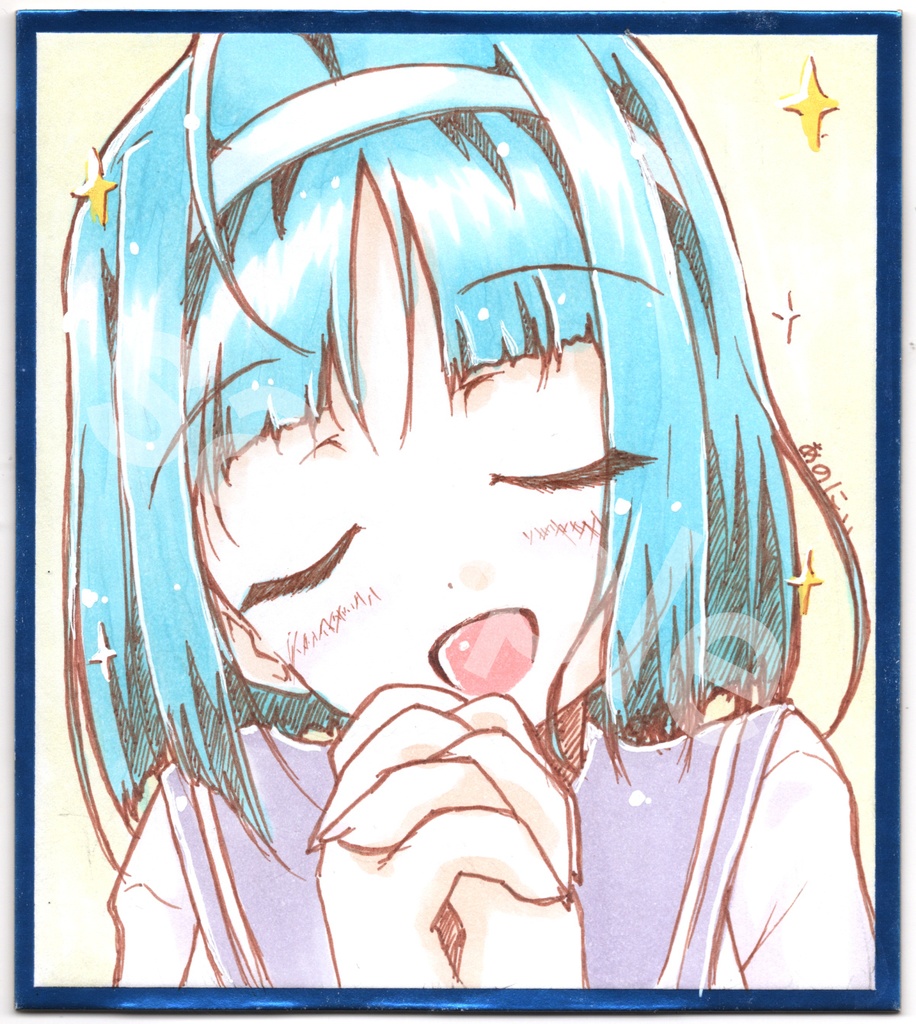 直筆色紙　神無月葵　※色紙の複数種類同時購入はご遠慮ください